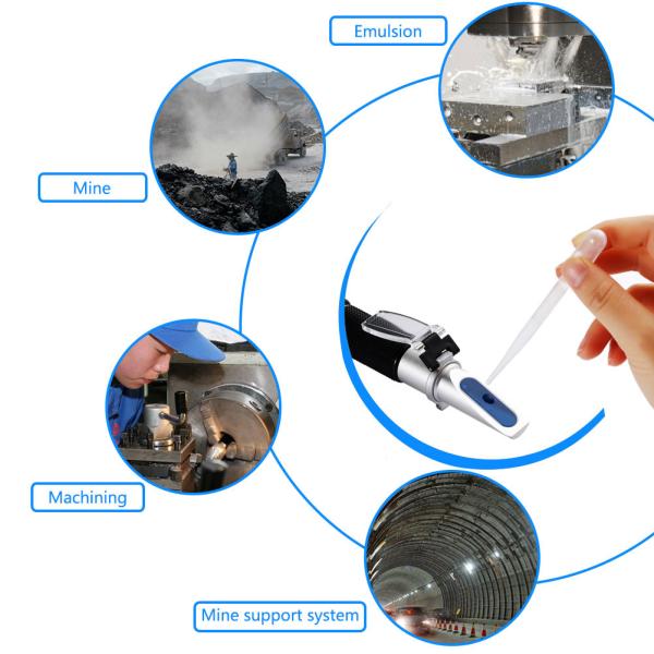 Mine Oil Atc Portable Refractometer 0-15% Anti Rust Cutting Emulsion Concentrati