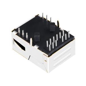China 1840783-1 Low Profile RJ45 Jack 100BASE-T Tab Up Without Led wholesale