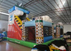 China Colorful spaceship inflatable fun city / Digital painting inflatable airship amusement park for sale wholesale