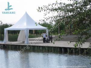 China White PVC Fabric Cover Aluminum Frame High Peak Canopy against Strong Sun wholesale