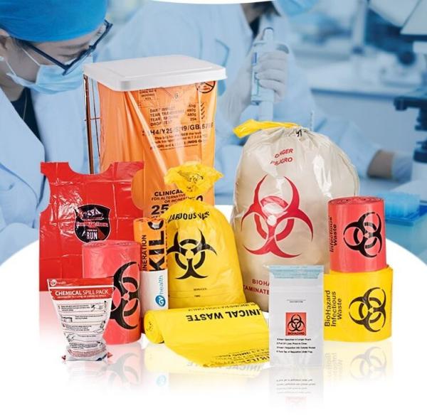 Biohazard Bags, LDPE Bags, HDPE Bags, LLDPE Bags, Yellow Bags, Red Bags, Blue