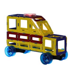 China Strong Magnets Magnetic Construction Blocks Ambulance Educational Toys CE Certificate wholesale