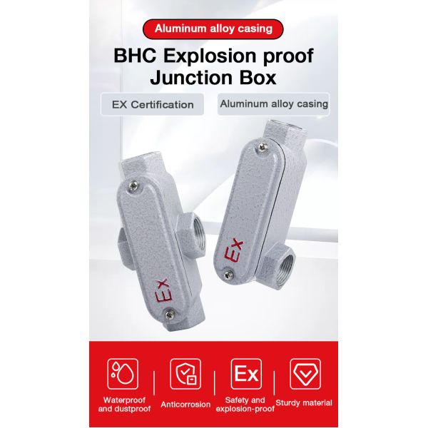 Ex Back cover three-way junction box Wiring Box Threading Box