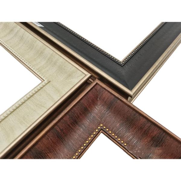 Distressed Design Digital Printing Baroque PS Photo Frame Moulding For Gallery