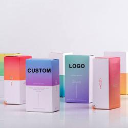 China Kraft Paper Cosmetic Packaging Box / Beautiful Skincare Packaging Box wholesale