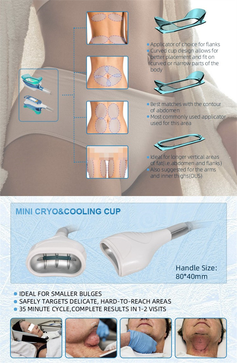 Portable 650nm Cryolipolysis Body Slimming Machine Fat Freezing 6 In1