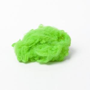 China Dope Dyed Green 12dtex Recycled Polyester Staple Fiber For Nonwoven Carpet Felt wholesale