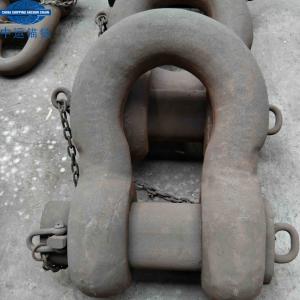 China Buoy Shackle With IACS Cert. Black Painted Anchor Chain Fittings wholesale