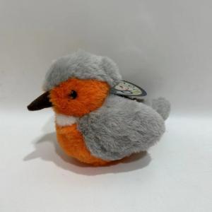 China Fluffy and Vivid Plush Kingfisher w/ Sound Animated Bird Toy BSCI Factory on sale