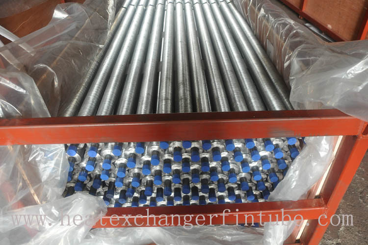 EN10204 L/LL/KL Type Fin Tube , Overlapped Type LL Cooling Aluminum Fin Tube