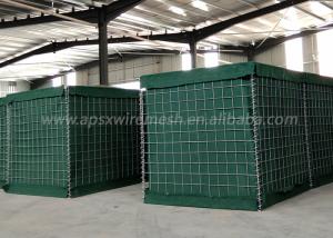 China Welded Green 5.0mm Military Barrier 3&quot; X 3&quot; Mesh Hole wholesale