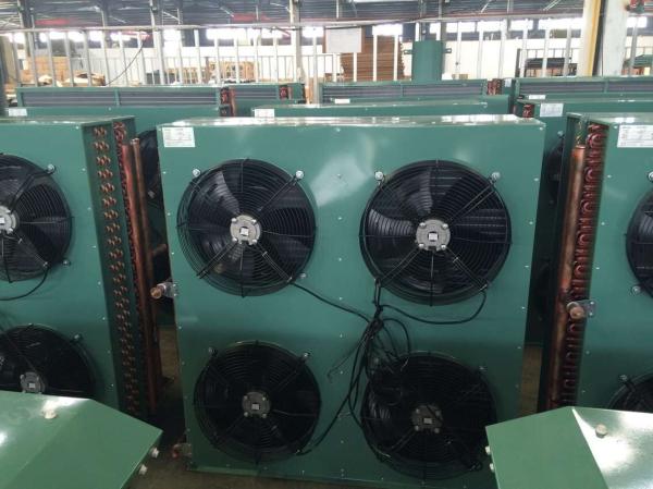 China High Quality Cooper Tube Fin Type Air Cooled Condenser for Condensing Unit