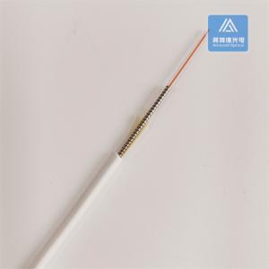 China Simplex SM Spiral Armored Fiber Patch Cable 3.0mm White LSZH Rodent Resistant FTTH wholesale