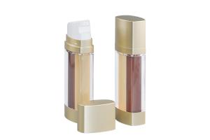 China 15ml Dual Chamber Airless Bottle Cosmetic Skincare Packaging For 2 Different Formulas wholesale
