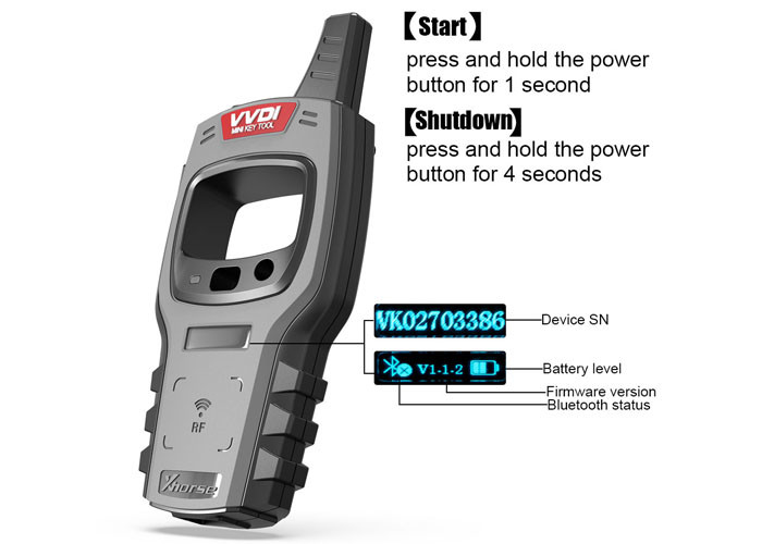 Xhorse VVDI Mini Key Tool 250g Remote Key Programmer for Universal Cars Applicable