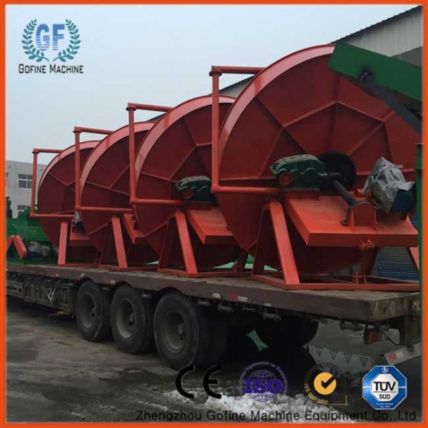 7.5kw Power Fertilizer Granulating Machine Pan Granulator Machine Overall Disc Structure