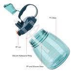 tea Vacuum Tumbler Mug 1300ml Oversize Kids BPA Free Plastic Water Bottle Sport