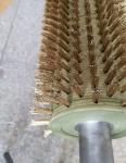 Industrial Custom Size Copper Wire / Brass Steel Wire Bristles Cylinder Brush