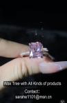 Moissanite 925 Sterling Silver CZ Rings Featuring Clear Stone Color Silver