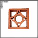 Beautiful Customized Perforated Terracotta Red Brick Wall Ventilation Breeze