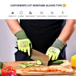 Yellow Cut Resistant Safety Working Gloves C Power Grip Rubber Hand Gloves For