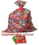 Merry Christmas Santa Claus Pattern Jumbo Bicycle / Bike Sack Gift Bag For