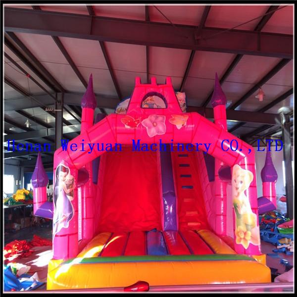 Quality inflatable kids playground plastic slides,Silk-screen printing Inflatable Slide, kids inflatable toys for sale