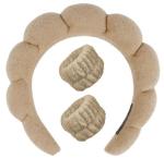 Twist sponge high calvaria SPA head band washing Face makeup headband set