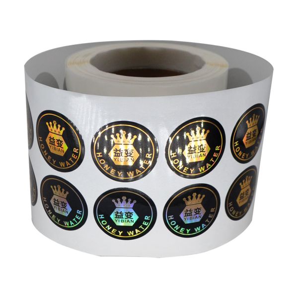 Permanent Adhesive Security Hologram Sticker Uv Printing