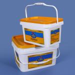 20Kg Plastic Square Shape Juice Bucket With Tap for Beverage Packaging