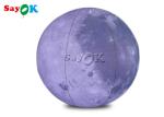 0.2mm PVC 6.6ft Giant Led Inflatable Moon Light Balloon For Space Theme Stage