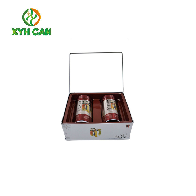 Tea Tin Can Food Grade Pretty Recycled Materials D83.3×H150 mm