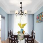Crystal and iron chandelier for indoor home Hanging lamp (WH-CI-103)