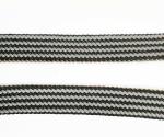 Braided 110cm Length Mens Elastic Stretch Belts With Leather Trim