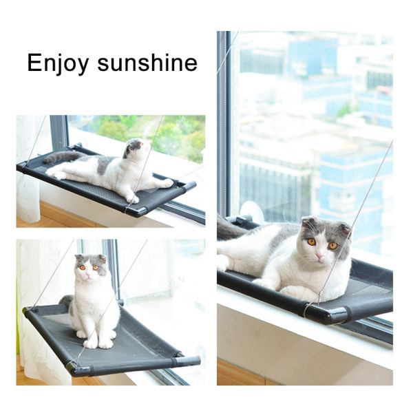 High Load Capacity Cooling Pet Mat Cushion Sucker Hanging Window Cat Hammock