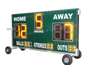 China 20'' 500mm Height Portable Baseball Scoreboard With Wheel Moving Stand wholesale