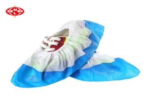 China Disposable Waterproof Half Laminated CPE Shoe Cover 8g 8.5g wholesale