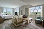 DA LAT five star hotel interior furniture of King bed with nightstand and fabric