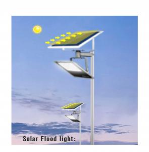 China Waterproof Solar 100W LED Flood Light With Solar Panel Durable Multipurpose wholesale