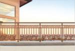 Wooden Grain Transfer Guardrail Powder Coated Aluminum Profile