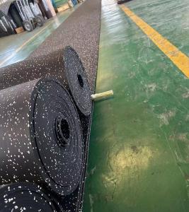 China 3mm-20mm Thickness Colorful EPDM Dots Recycled Rubber Flooring Rolls for Home and Commercial Gym Equipment 1.35m Wide wholesale