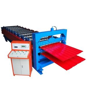 China 1mm Thickness Steel Tile Shutter Door Making Machine 15m/Min For Garage wholesale