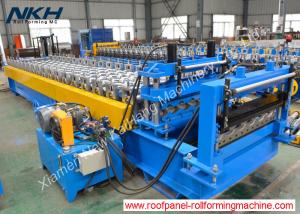 China High Speed Roof Tile Roll Forming Machine Hydraulic Tile Pressing For Roof Panel wholesale