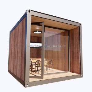 China 10ft Wooden Plastic Garden House Container Mobile Wooden Activity Room Mini Office Customized Color Wooden Office wholesale