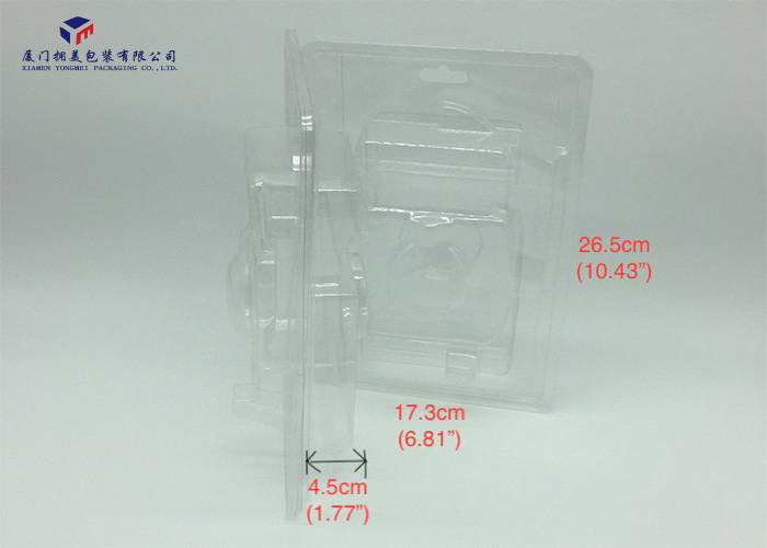 Disparted Blister 0.3mm PET Plastic Box Packing Electronic Product 17.3X4.5X26.5cm