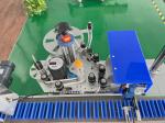 SS Automatic Round Bottle Labeling Machine , Lipstick Bottom Sticker Labeling