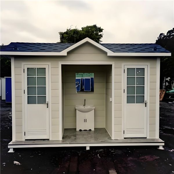 Prefab Modular Portable Restroom Weather Resistant 20/40 Foot Mobile Toilet Unit