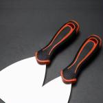 2" 3" 4" 5" 6" Rubber Handle Stainless Steel Metal Spatula Set Flexible Putty