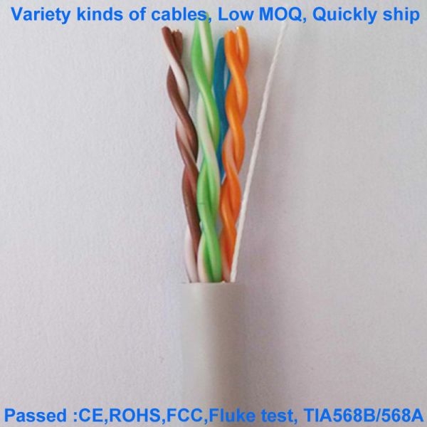 Non Shielded Halogen Free CAT5E Network Cable 24AWG UTP HDPE