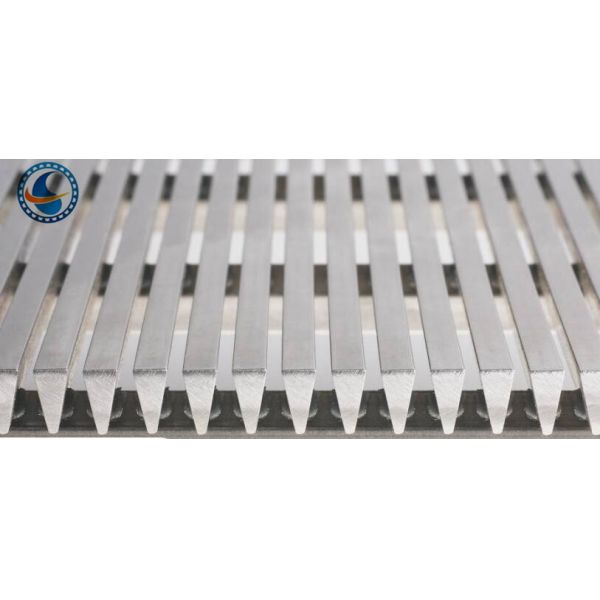 Flat Stainless Steel 4000mm Width Wedge Wire Panels High Opening Area